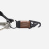 Leather Keychain Clip Open with Keys
