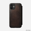 Rugged folio magsafe horween leather rustic brown iphone 12 pro mini  