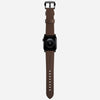 Traditional strap rustic brown black hardware    